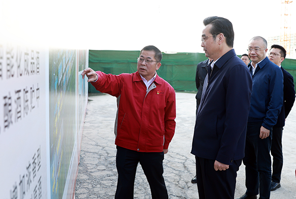 2022年10月24日，时任淮安市市长、现任淮安市委书记史志军调研尊龙凯时人生就是博发展情况及重点项目建设情况。